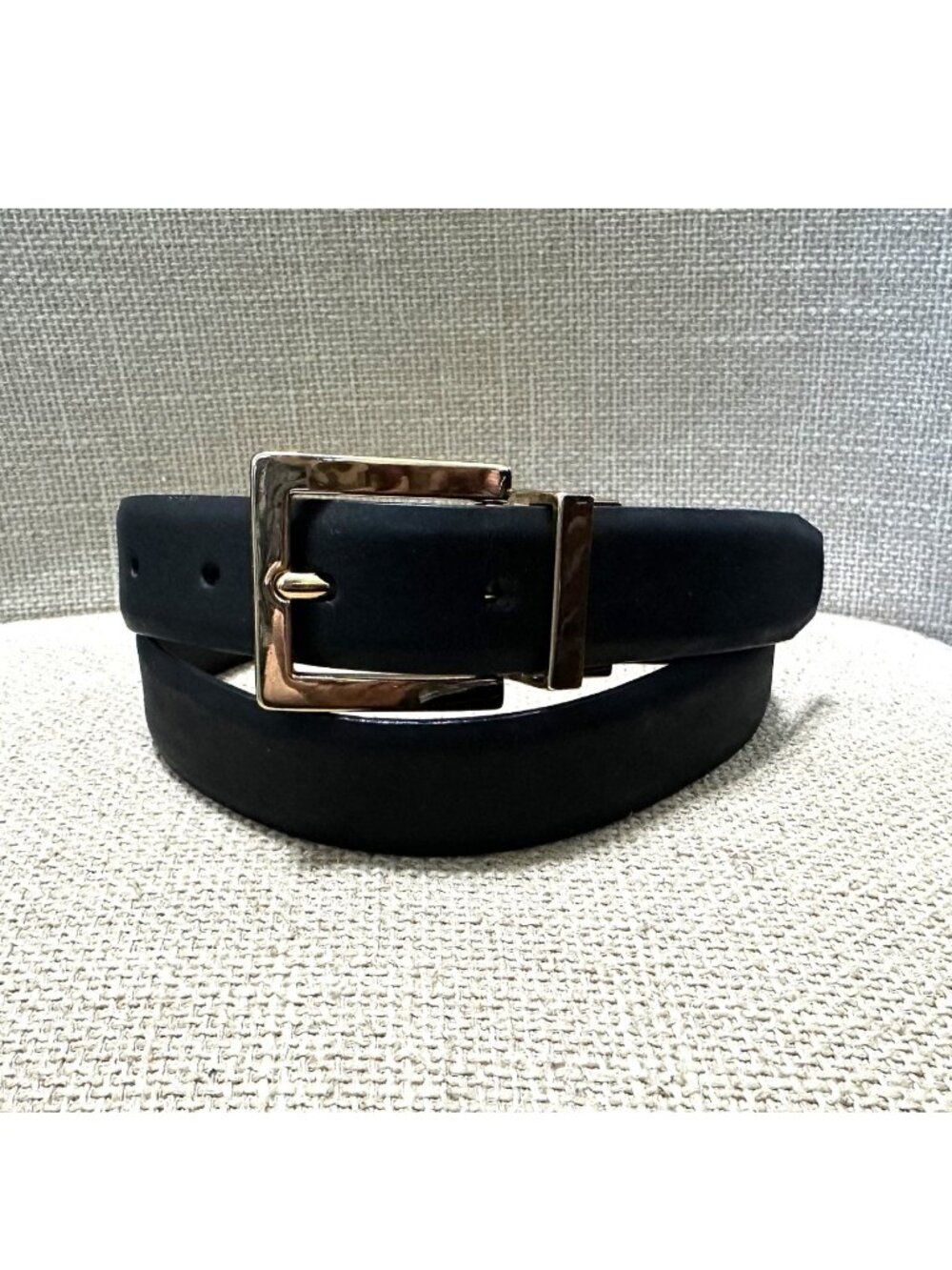 Calvin Klein Black Leather Belt Size 28"
